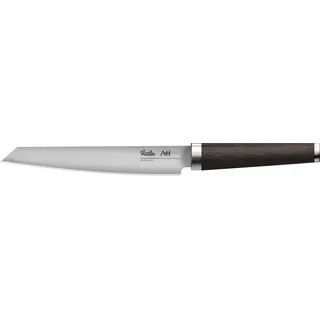 Fissler PrimeCut Fleischmesser 18 cm – Slicer Made in Solingen aus Spezialstahl mit Räuchereiche Griff – extra scharf, handgeschliffen, langlebig