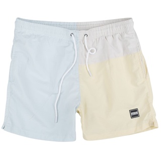 Urban Classics Badeshort - 3 Block Swim Shorts - S bis XXL - für Männer - Größe L - multicolor - L