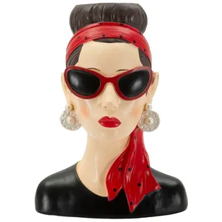 MF Dekovase Lady Glamour Hollywood Vase Kopf Dekofigur Retro Stil (1 St)