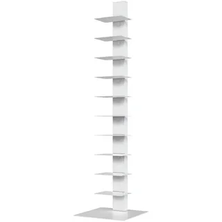 [en.casa] Bücherregal 150 x 39 x 39 cm Weiß