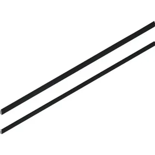 Einzellamelle Osmo Multi-Fence Alu anthrazit 184 x 25,3 cm Glas cremeweiß