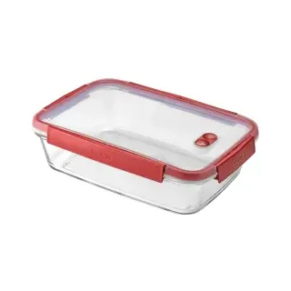 CURVER SMART COOK, Frischhaltedose Glas, Deckel mit Ventil 248682 , Volumen: 2,3 Liter