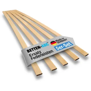 Betten-ABC Ersatz Federholzleisten 5er Set 2,4 cm x 100 cm