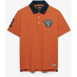 Superdry Vintage Pique Rugby orange L