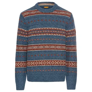 camel active Herren Rundhals Pullover mit Kontraststreifen - 3XL
