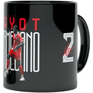 FC Bayern München Tasse Upamecano schwarz Unisex Gr. L