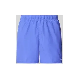 Badehose mit Label-Stitching, Lila, S