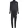 3-Streifen Fleece Trainingsanzug Schwarz L