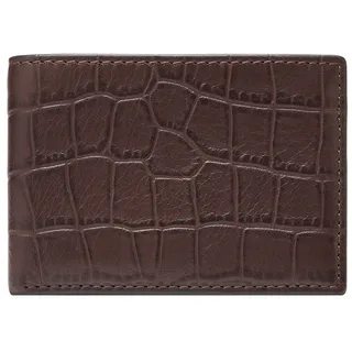 Fossil Derrick Bifold Herren Portemonnaie braun