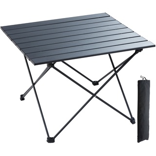 VEVOR Klapptisch Campingtisch 565x460x405 mm, Zusammenklappbarer Gartentisch Balkontisch Mehrzwecktisch 30 kg Belastbar Aluminiumlegierung Camping Tisch Falttisch Hochtemperaturbeständig Tragbar