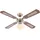 GLOBO Champion Deckenventilator messing antik/eiche mit Licht
