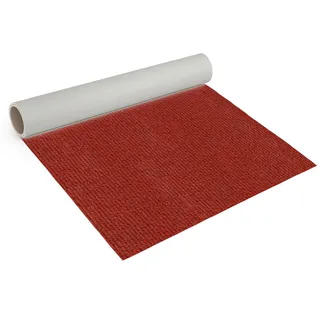 Internethandel Pfordt Nadelfilz Dunkelrot 600x200 cm, Bodenbelag Meterware | für Wohnbereiche, Büro, Lager, Messen und Ausstellungen, ca. 2,5 mm Gesamtdicke und 290 g/m2 Gesamtgewicht