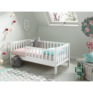 Vipack Kinderbett Junior 70 x 140 cm Kiefer massiv weiß