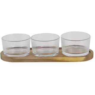 HOME DECO FACTORY Servierwagen Barwagen 2 Ebenen Glas/Metall Gold