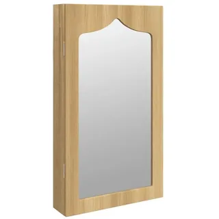 vidaXL Schmuckschrank mit Spiegel 37,5x10x67 cm