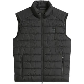 Steppweste MARC O'POLO "aus recycelter Qualität", Herren, Gr. XS, schwarz, Obermaterial: 100% Polyester. Füllung: 100% Polyester. Futter: 100% Polyamid, unifarben, regular fit, Westen Steppweste