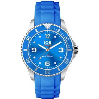 Ice-Watch – Ice Steel – Armbanduhr Silber für Herren mit Silikonarmband (klein)