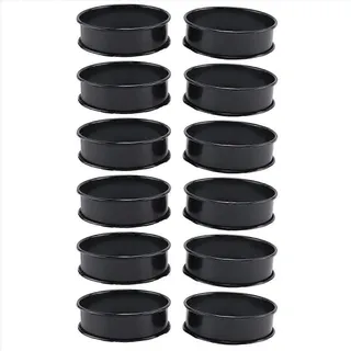 12 Antihaftbeschichtete Crumpet-ringe, 8 Cm Große Englische Muffinformen, 12er-set Für Perfekte Backergebnisse