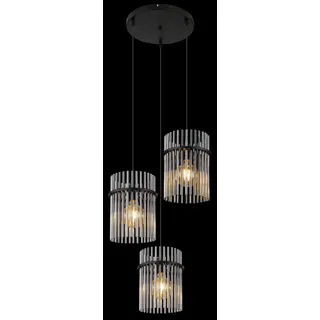 GLOBO Gorley 3-flg. 47 cm rund schwarz
