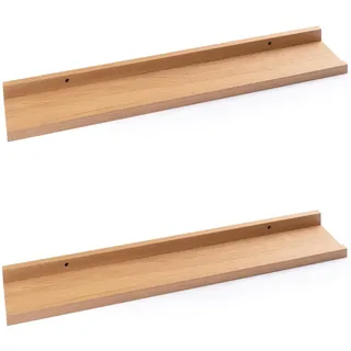 Home4You Bilderleiste Wandregal 60 x 10 cm Braun