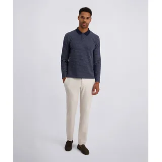 Pierre Cardin Langarm-Poloshirt blau XXL