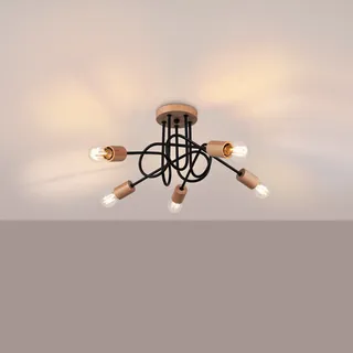 Sollux SL.1478 Kronleuchter EMBER 5 Schwarz