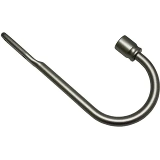 Gardinia Memphis Raffbügel Schwarz-matt, Silber-matt, Drapierbügel, Dekobügel, Raffhalter, Holdbacks