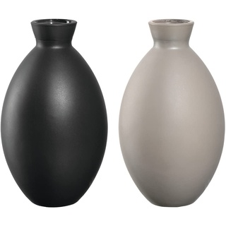 LEONARDO HOME 41678 Vase CASOLARE 12 cm schwarz, Glas