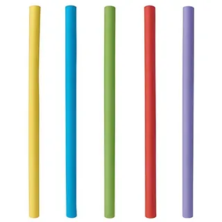 Papstar Cocktail Trinkhalme Papier Ø 7 mm 15 cm 4000 St. Bunt