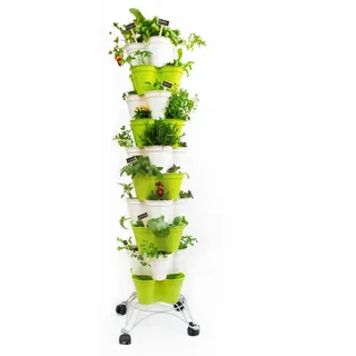 Hexagro Pflanzkübel-Set Poty L, hydoponisches Gartenset mit Bewässerungssystem