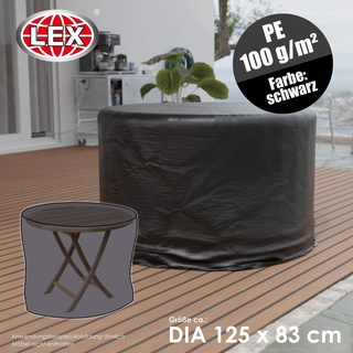 LINDER EXCLUSIV LEX Schutzhülle für Gartentische, Ø 125 x 83 cm, Tragetasche