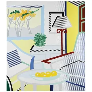 Innen-Poster von Roy Lichtenstein Gemälde Kunst Roy Lichtenstein Pop Wanddrucke Abstraktes Leinwandbild für Bürowanddekoration 30x45cm ohne Rahmen