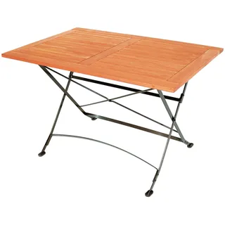 Merxx Schlossgarten Klapptisch 120 x 80 x 74 cm natur/schwarz