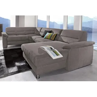 sit&more Wohnlandschaft Kunstleder 3-Sitzer Grau