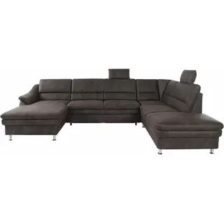 sit&more Wohnlandschaft Mikrofaser 3-Sitzer Grau
