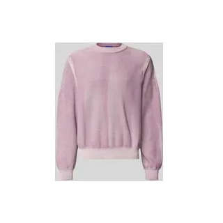 Regular Fit Strickpullover aus reiner Baumwolle Modell 'SEBU', Altrosa, M