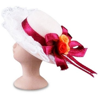 Reutter Porzellan Dekofigur 001.759/5 - Rosa Hut mit Kopf, Miniatur rosa