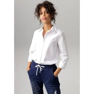 Aniston CASUAL Longbluse CASUAL Weiß 42