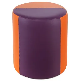 Sitzhocker Hocker Cubes Messe orange-lila bunt Ø 34 cm x 44 cm KAIKOON