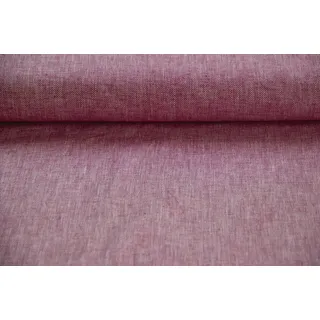 Halbleinen Meterware gemustert Fischgrat - Leinenstoffe Spitzköper - Halbleinen - Leinen Uni - Leinengewebe - Leinen Baumwoll Gemisch - 50cm, Farbe: 015 rot