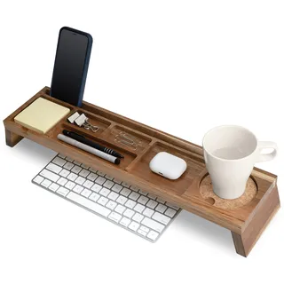 NAUMOO Schreibtisch-Organizer aus Holz (Akazienholz)