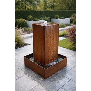 Estexo Springbrunnen Cortenstahl Set 50x50x80 cm