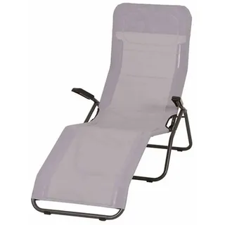 Siena Garden Anco Kippliege 144 x 72,5 x 103,5 cm hellgrau klappbar