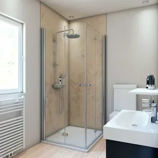Breuer Duschrückwand Beige