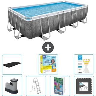 Bestway Power Steel Rechteckig - 549x274x122 Cm - 8-teilig  S607
