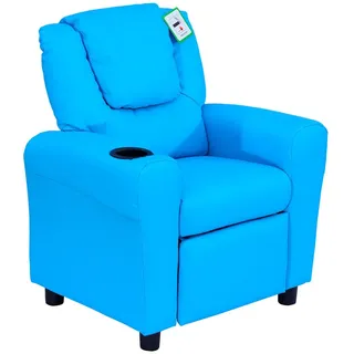 Homcom Kindersessel mit Liegefunktion 62 x 52 x 69 cm blau