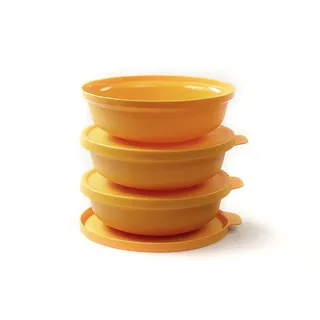 Tupperware Aloha 450ml gelb (3) Schüssel Servieren Servierschüssel Salatschüssel