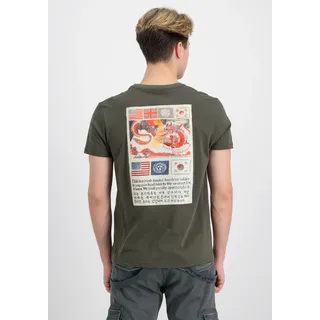 T-Shirt »  Men - T-Shirts USN Blood Chit T 2«, Gr. M, dark olive, , 96104647-M