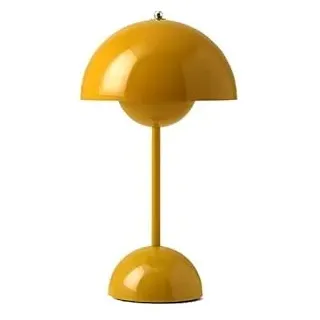 Bammare Kabellos Touch Control Tischlampe, 3 Farben Dimmbare Wiederaufladbare LED Tischlampe, Dekorative Nordeuropa Flowerpot Schreibtischlampe für Schlafzimmer Wohnzimmer Restaurant Bar