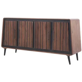 Marrakesch Orient & Mediterran Interior Sideboard Industrial Sideboard Adelgis modern aus Massivholz Möbel massiv 160 cm (1 St), Handarbeit braun
